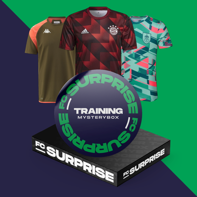 Mystery trainingsshirts voor voetbalfans, origineel en verrassend.